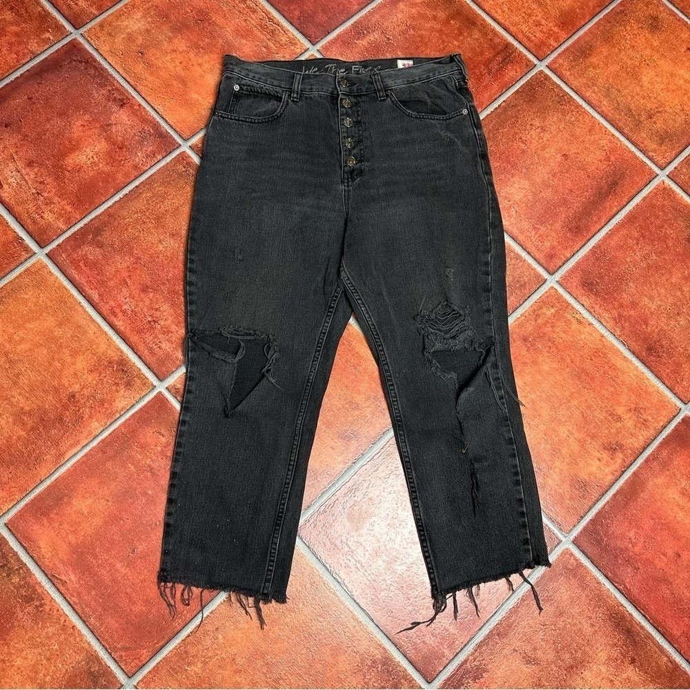 Free People Distressed Jeans